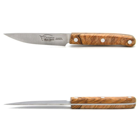 Laguiole Paring Knife with Olive Wood Handle