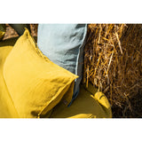 Pure Washed Linen Pillow Case, Amber Yellow