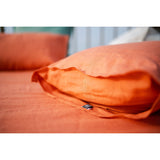Pure Washed Linen Pillow Case, Apricot