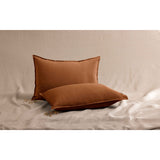 Pure Washed Linen Pillow Case, Caramel