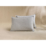 Pure Washed Linen Pillow Case, Flint Stripe