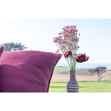 Pure Washed Linen Pillow Case, Garnet Red
