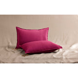 Pure Washed Linen Pillow Case, Heather Rose