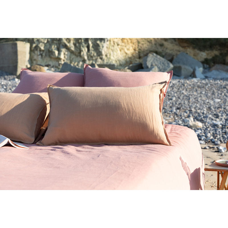 Pure Washed Linen Pillow Case, Honey