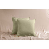 Pure Washed Linen Pillow Case, Linden Green