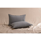 Pure Washed Linen Pillow Case, Mist Grey