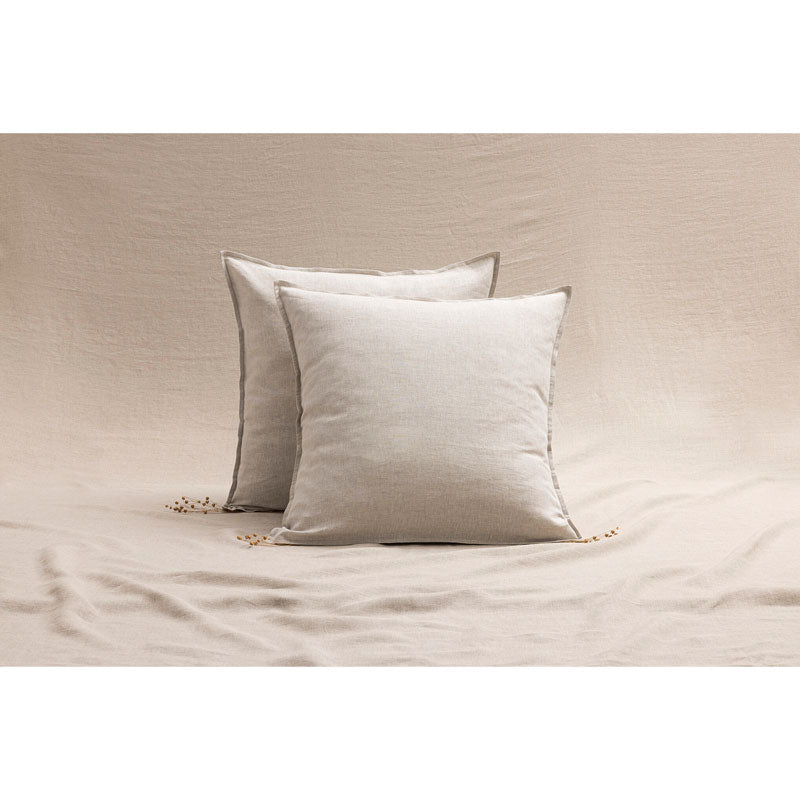 Pure Washed Linen Pillow Case, Natural