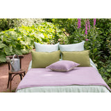 Pure Washed Linen Pillow Case, Olive Green