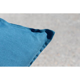 Pure Washed Linen Pillow Case, Prussian Blue