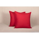 Pure Washed Linen Pillow Case, Redcurrant