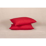 Pure Washed Linen Pillow Case, Redcurrant