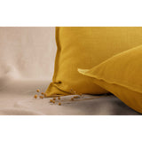 Pure Washed Linen Pillow Case, Saffron