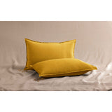 Pure Washed Linen Pillow Case, Saffron