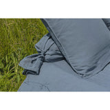 Pure Washed Linen Pillow Case, Slate Blue