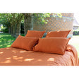 Pure Washed Linen Pillow Case, Terracotta Tile