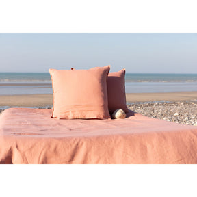 Pure Washed Linen Pillow Case, Terracotta