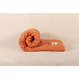 Pure Washed Linen Quilt, Two-Tone Brick-Red