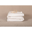 Pure Washed Linen Quilt, Two-Tone Cream White