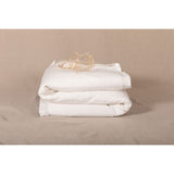 Pure Washed Linen Quilt, Two-Tone Cream White