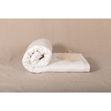 Pure Washed Linen Quilt, Two-Tone Cream White