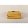 Pure Washed Linen Quilt, Two-Tone Curry Yellow
