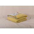 Pure Washed Linen Quilt, Two-Tone Golden Hop