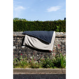 Pure Washed Linen Quilt, Two-Tone Lead Grey