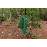 Pure Washed Linen Quilt, Two-Tone Moss Green