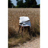 Pure Washed Linen Quilt, Two-Tone Optique White