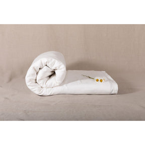 Pure Washed Linen Quilt, Two-Tone Optique White