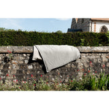 Pure Washed Linen Quilt, Two-Tone Pebble Grey