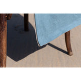 Pure Washed Linen Quilt, Two-Tone Turquoise