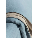 Pure Washed Linen Quilt, Two-Tone Turquoise