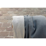 Pure Washed Linen Quilt, Two-Tone Zinc Grey