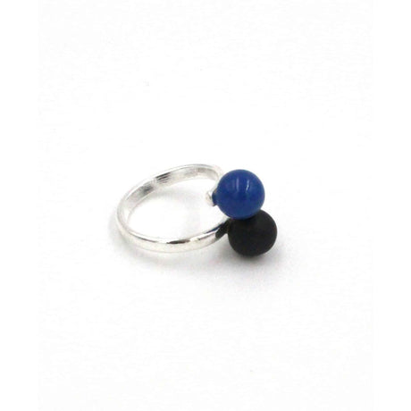 Duo Ring, Azure & Black