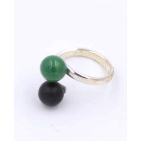Duo Ring, Green & Black
