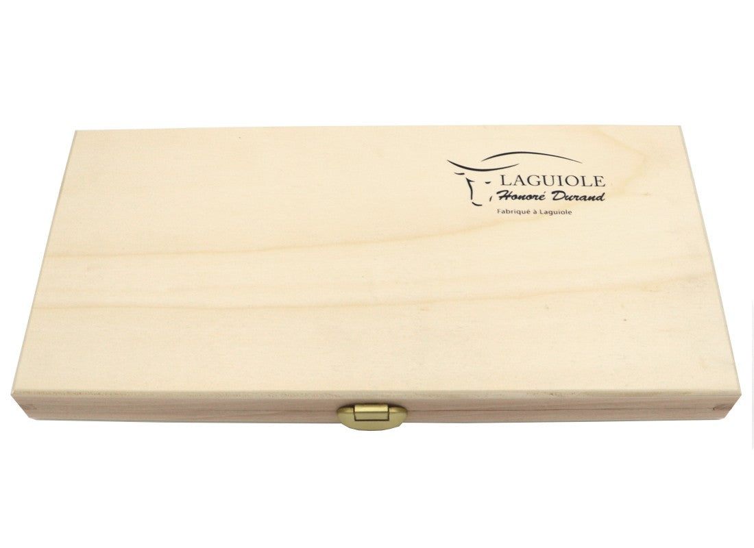 Set of 3 Laguiole Kitchen Knives with Olive Wood Handle