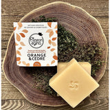 Sheep's Milk Soap with Essential Oils of Orange & Cedar - 100g