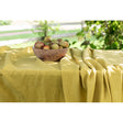 Pure Washed Linen Tablecloth, Amber Yellow