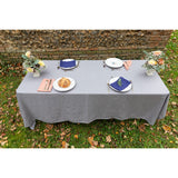Pure Washed Linen Tablecloth, Ash Grey