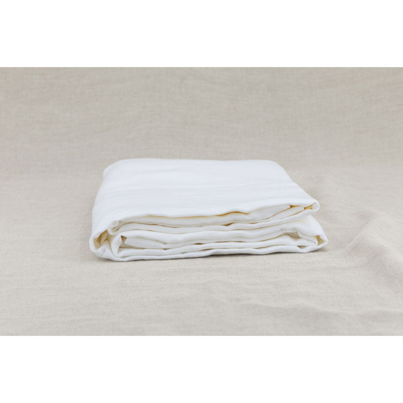 Pure Washed Linen Tablecloth, Chalk White