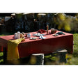 Pure Washed Linen Tablecloth, Fig Red