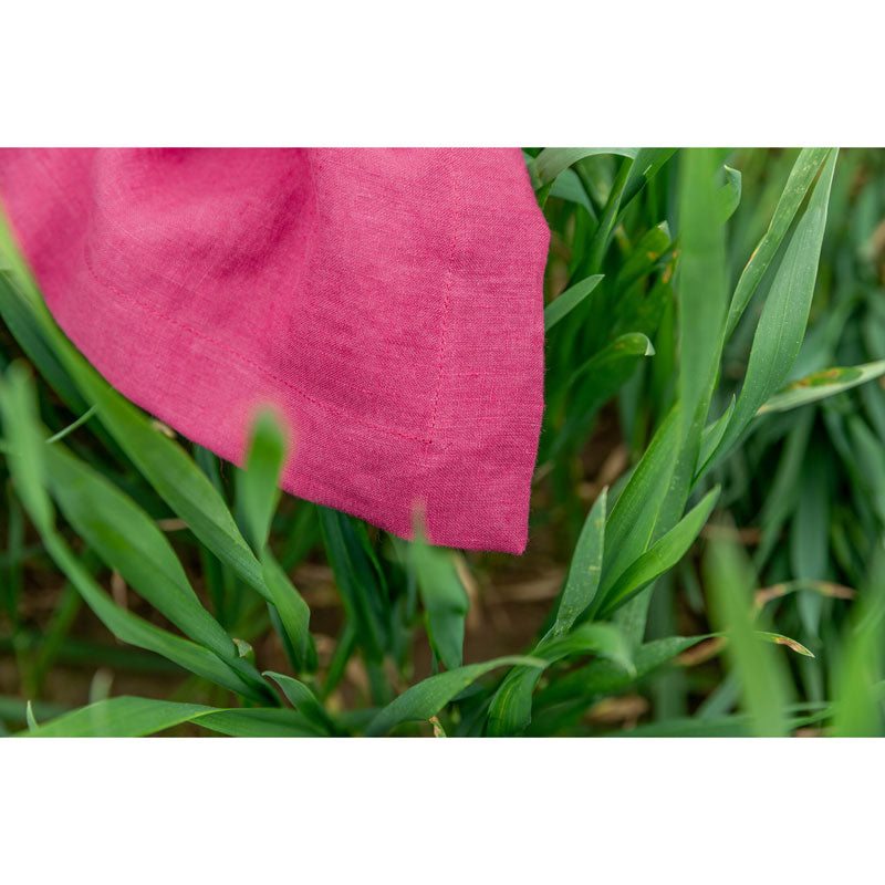 Pure Washed Linen Tablecloth, Heather Rose