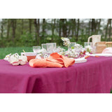 Pure Washed Linen Tablecloth, Heather Rose