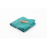 Pure Washed Linen Tablecloth, Lagoon Blue