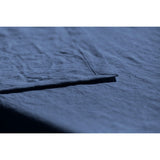 Pure Washed Linen Tablecloth, Midnight Blue