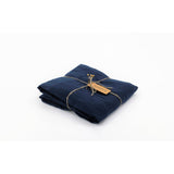 Pure Washed Linen Tablecloth, Midnight Blue