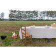 Pure Washed Linen Tablecloth, Natural Stripe