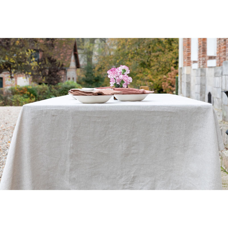 Pure Washed Linen Tablecloth, Natural