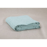 Pure Washed Linen Tablecloth, Pea Green Stripe